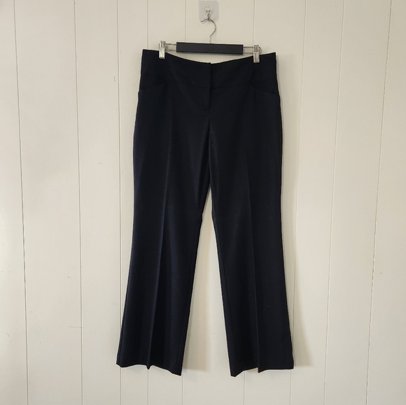 Rickis Black Dress Pants Crepe Flare Bootcut Office Work Wear High Waisted Rise - Picture 2 of 7